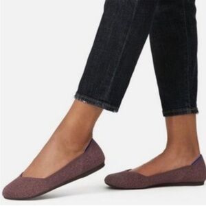 Rothy's Round Toe Flat in Truffle Python Size 10